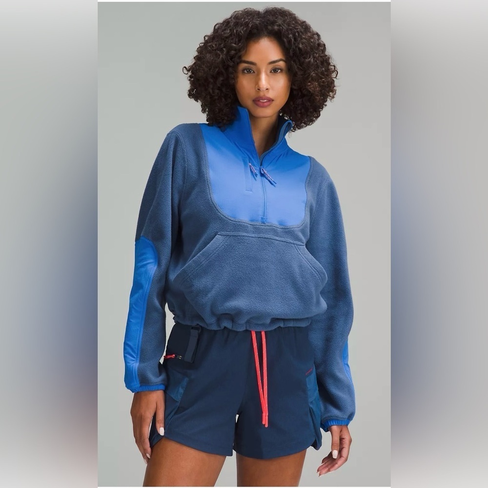 NWT Lululemon Fleece + Ripstop Hiking Pullover
